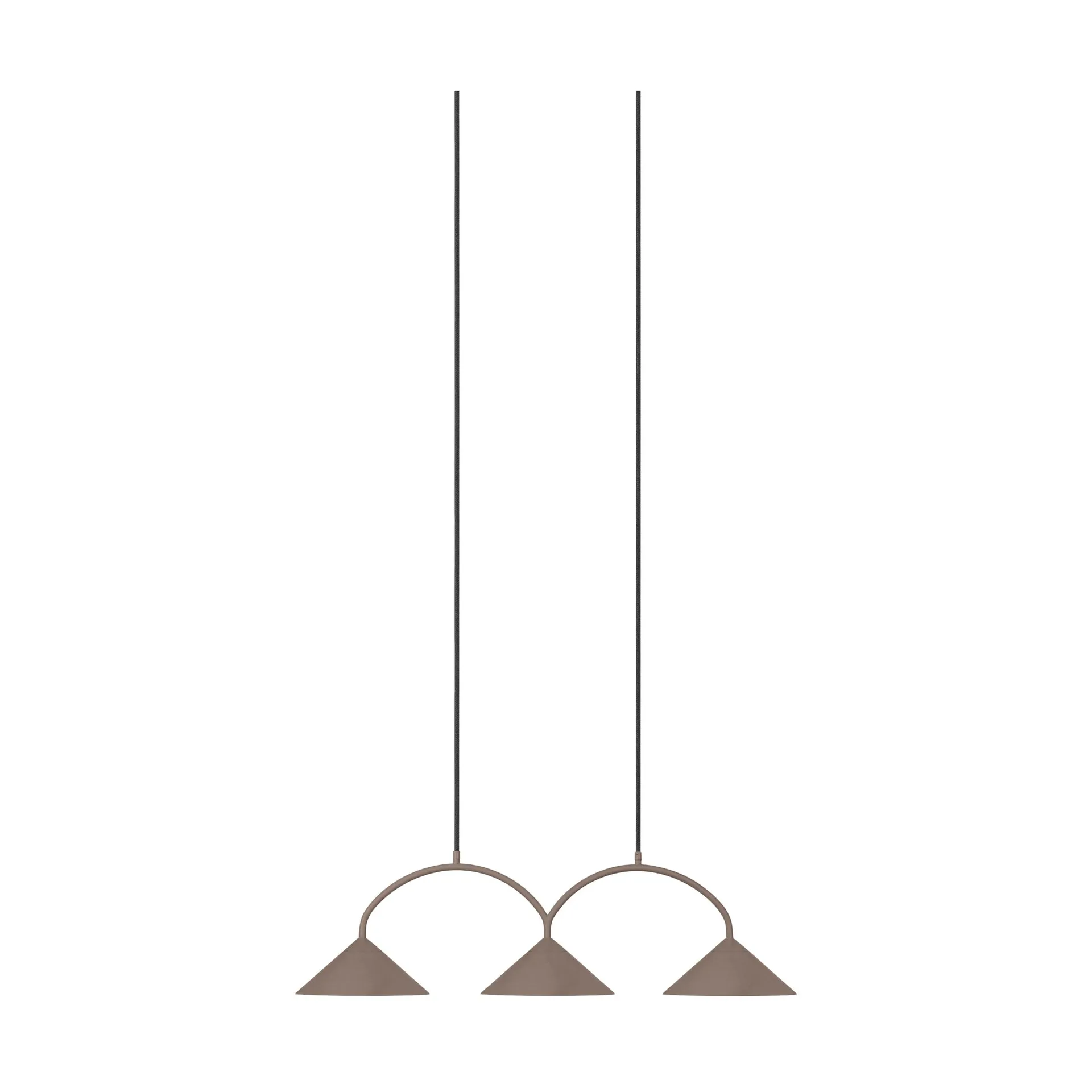 Curve hanglamp 3, Mocha Globen Lighting