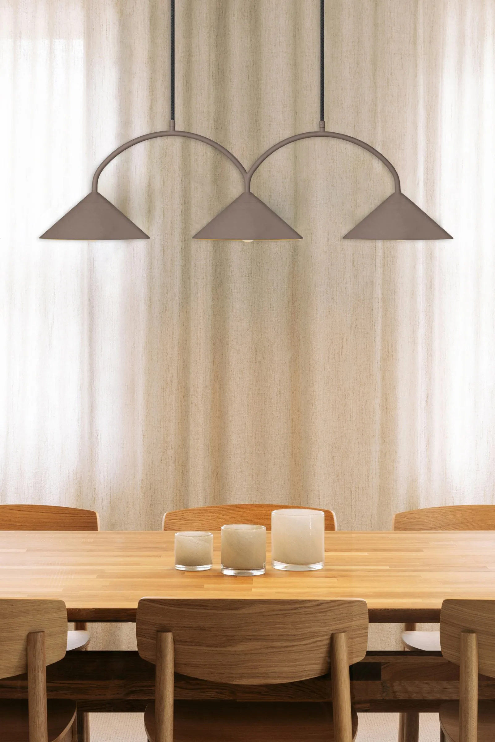 Curve hanglamp 3, Mocha Globen Lighting