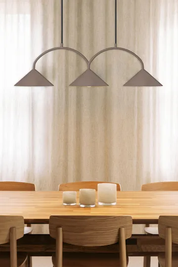 Curve hanglamp 3 - Mocha - Globen Lighting