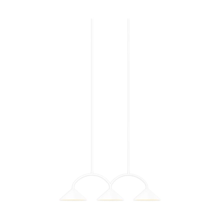 Curve hanglamp 3, Wit Globen Lighting