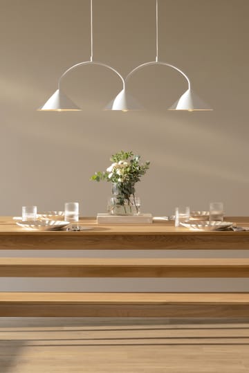 Curve hanglamp 3 - Wit - Globen Lighting