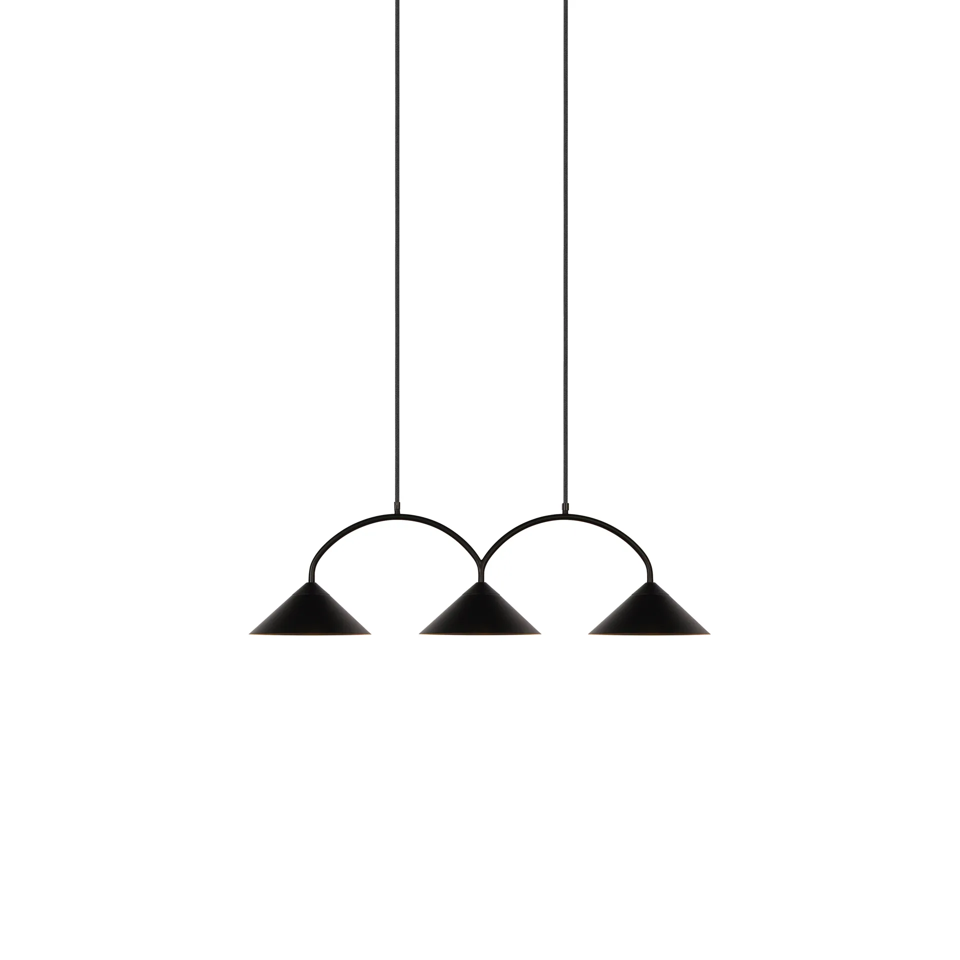 Curve hanglamp 3, Zwart Globen Lighting