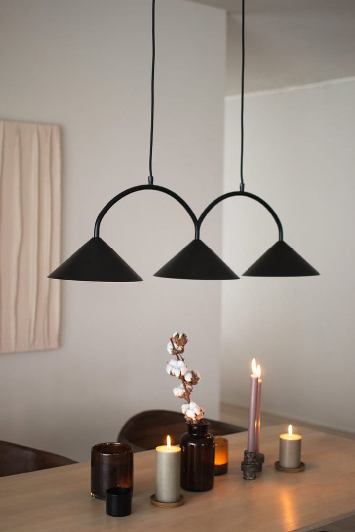 Curve hanglamp 3, Zwart Globen Lighting