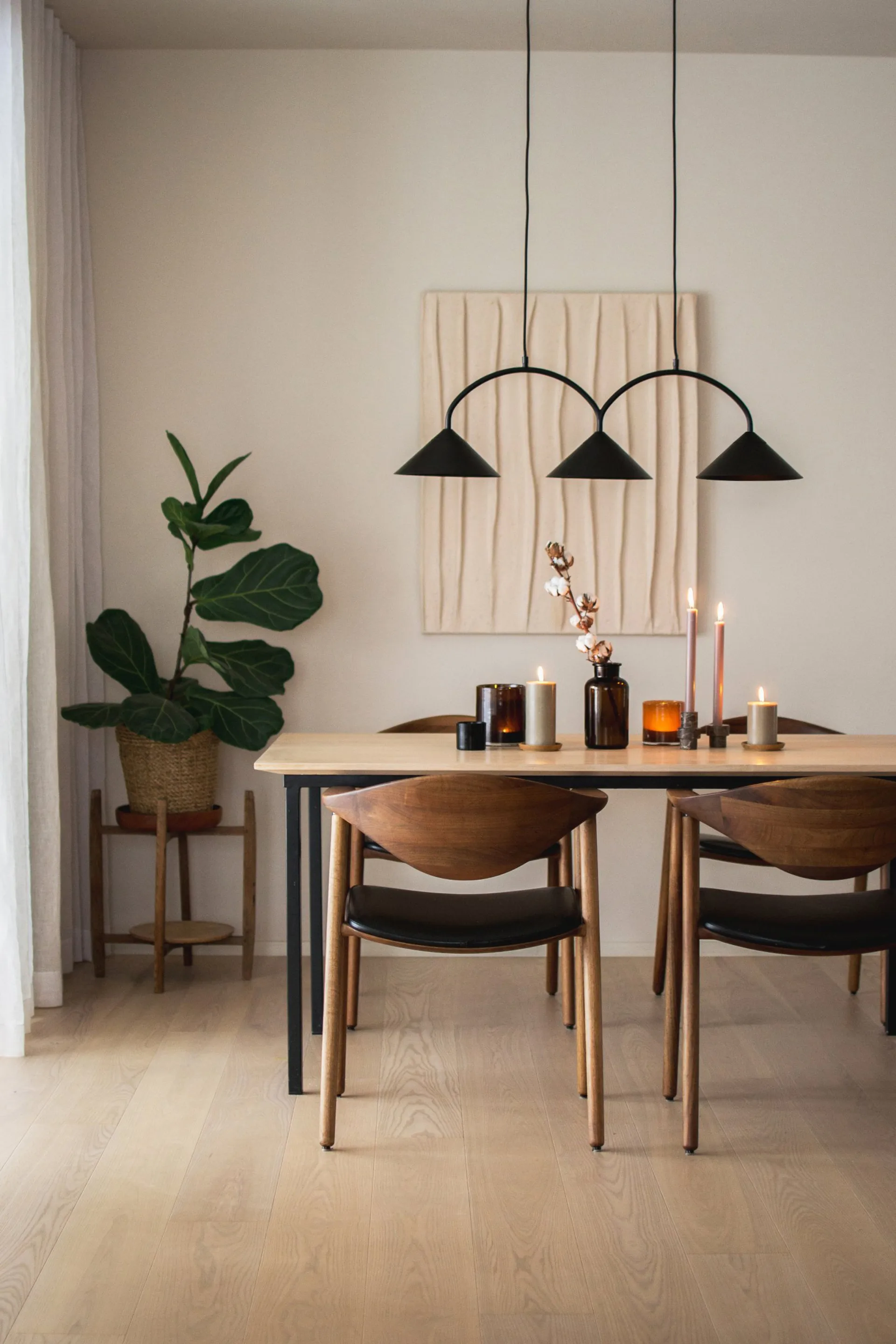 Curve hanglamp 3, Zwart Globen Lighting