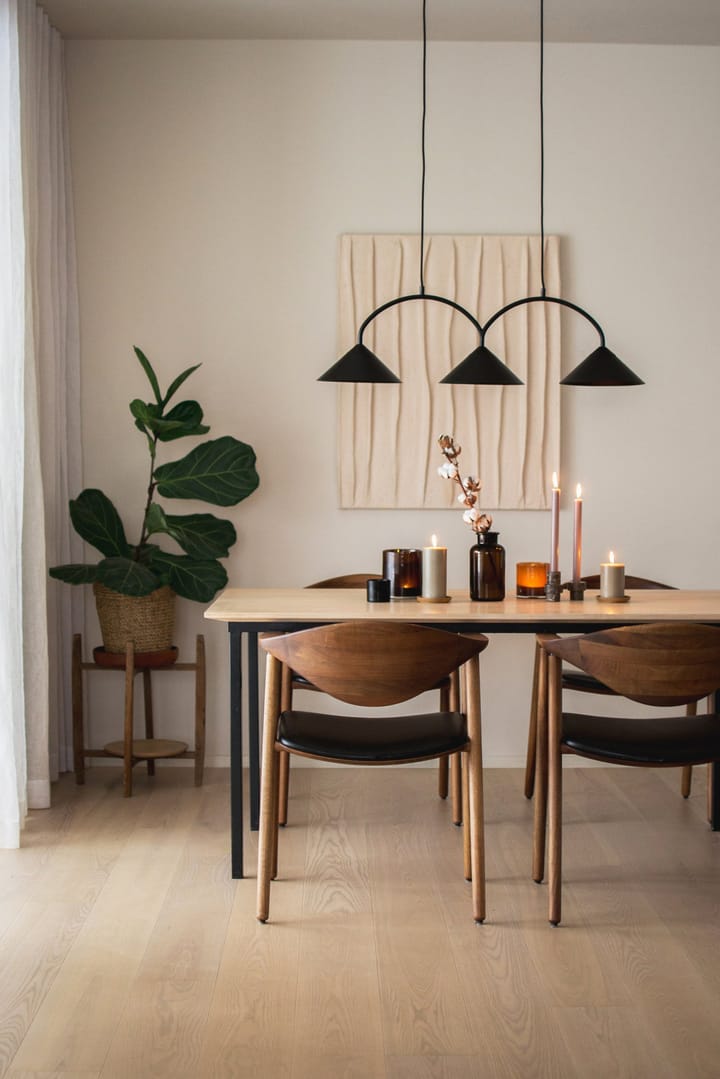 Curve hanglamp 3, Zwart Globen Lighting