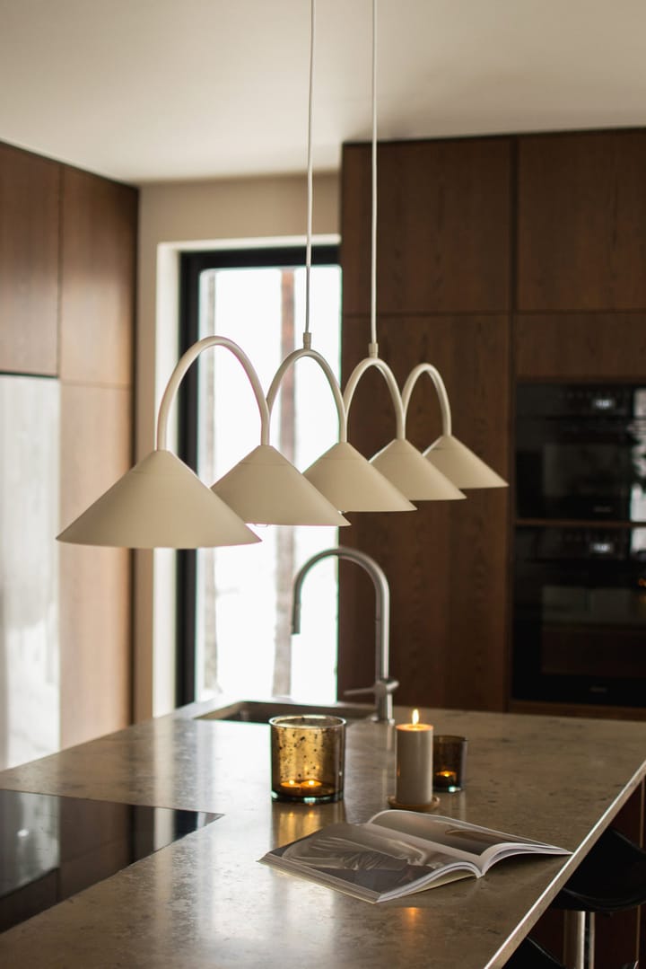 Curve hanglamp 5, Beige Globen Lighting