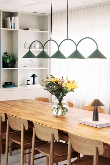 Curve hanglamp 5 - Groen - Globen Lighting