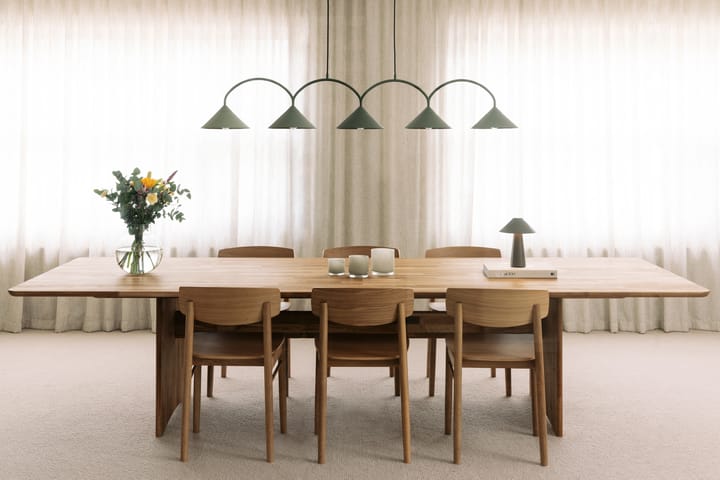 Curve hanglamp 5, Groen Globen Lighting