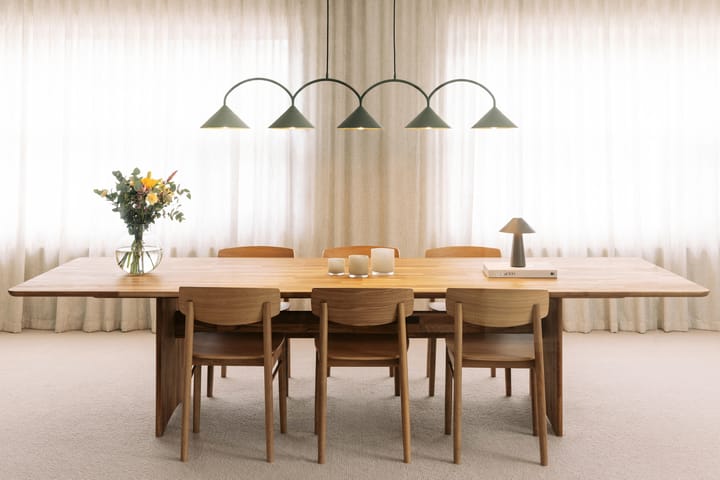 Curve hanglamp 5, Groen Globen Lighting