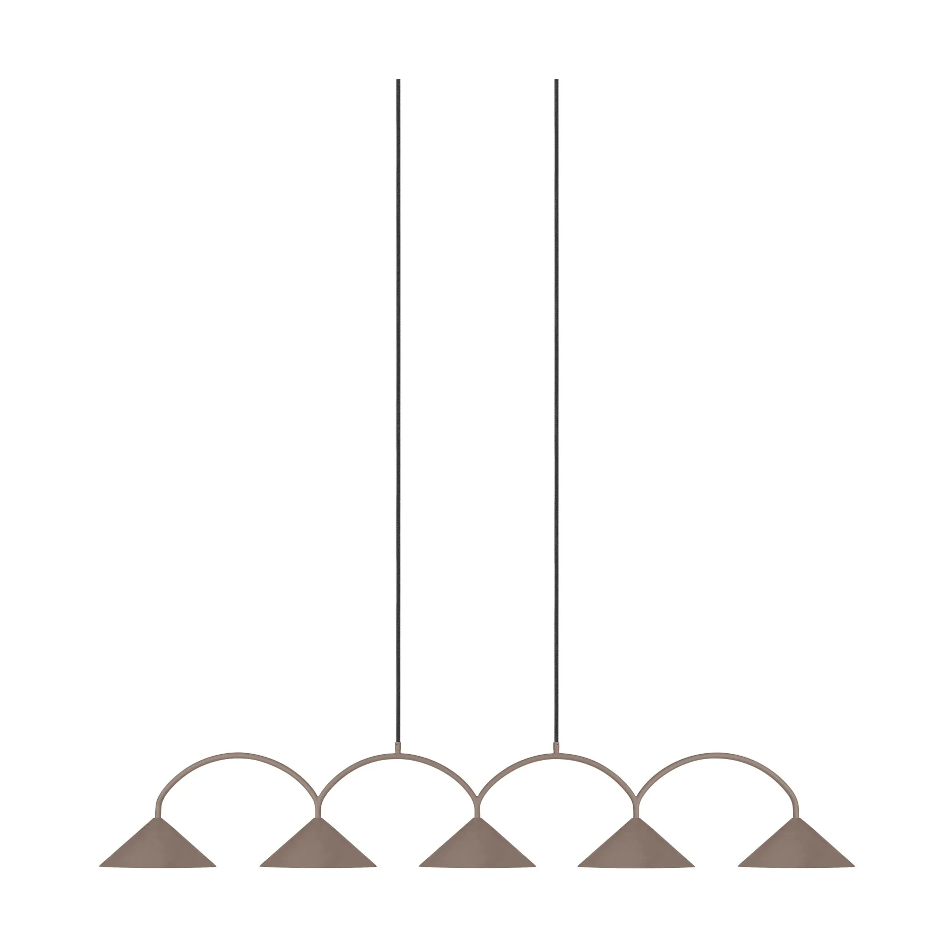 Curve hanglamp 5, Mocha Globen Lighting