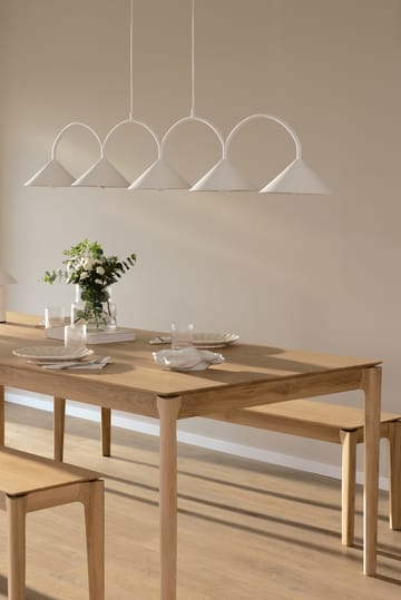 Curve hanglamp 5 - Wit - Globen Lighting