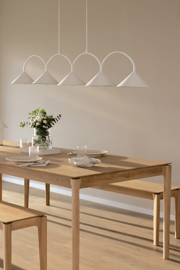 Curve hanglamp 5, Wit Globen Lighting