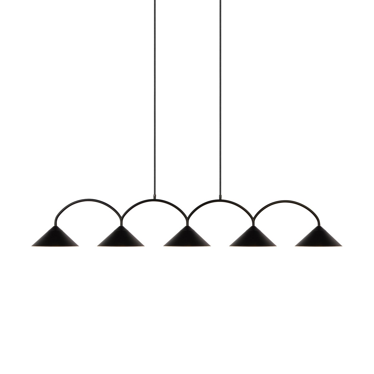 Globen Lighting Curve hanglamp 5 Zwart
