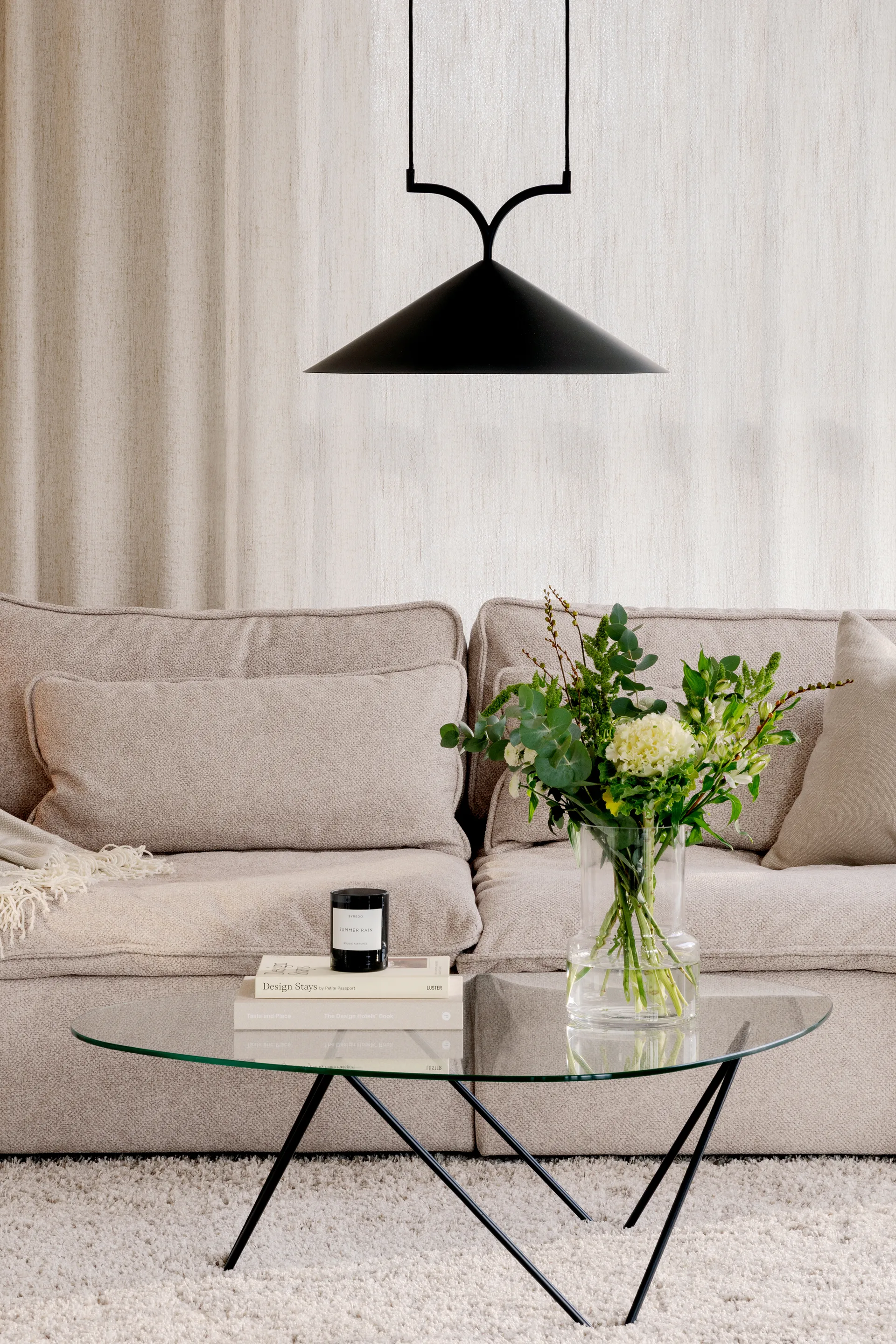 Curve hanglamp 50, Zwart Globen Lighting