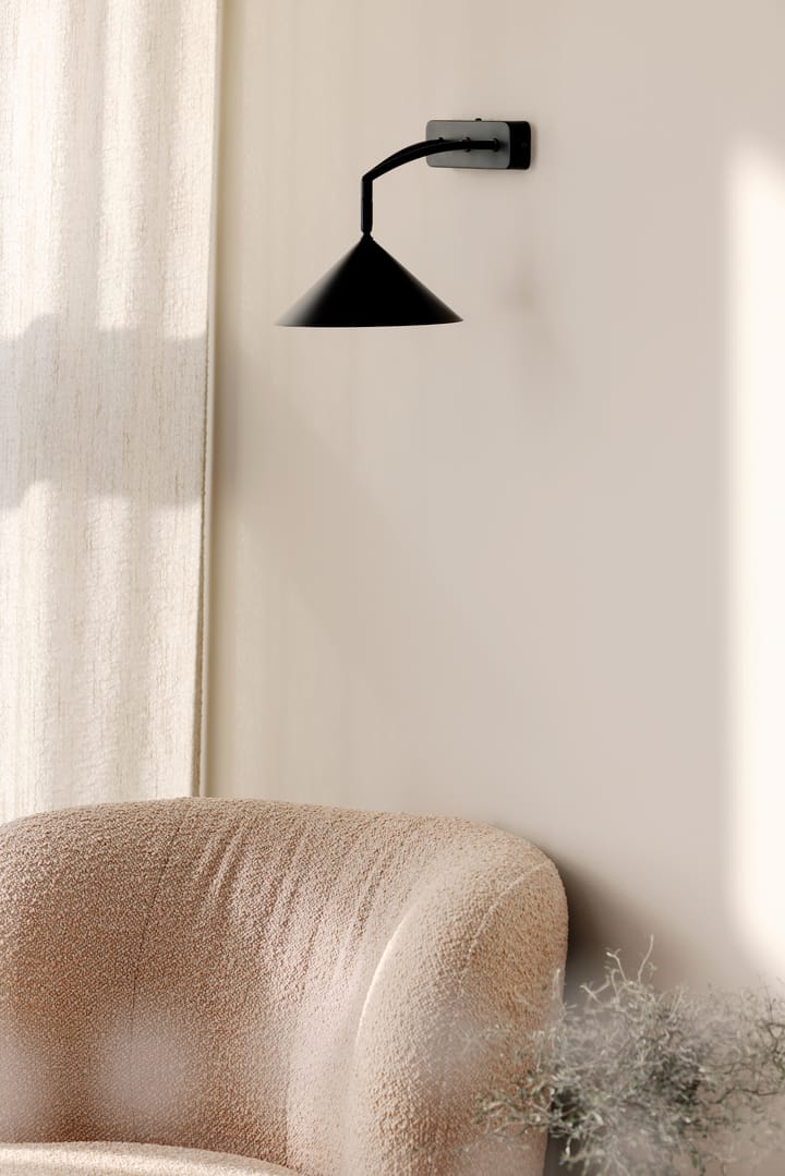 Curve wandlamp, Zwart Globen Lighting
