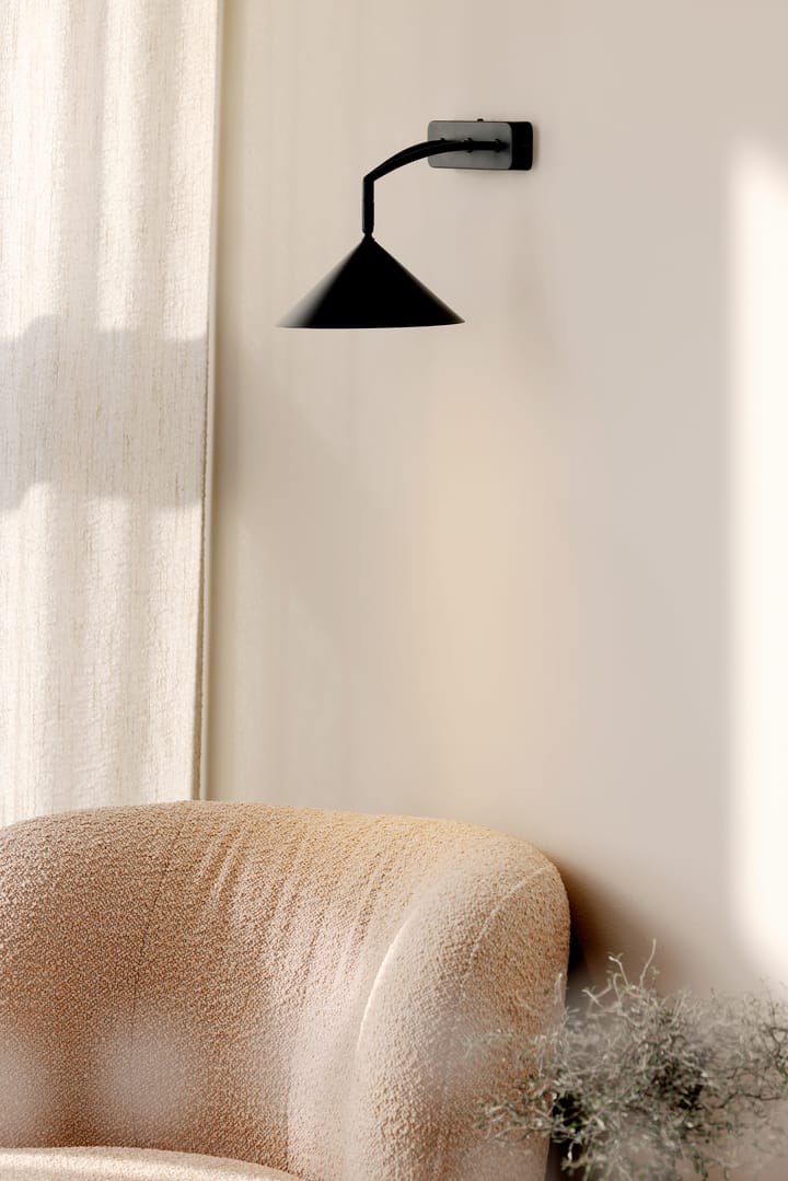 Curve wandlamp, Zwart Globen Lighting