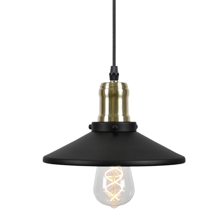 Disc hanglamp mini - Matzwart-geborsteld messing - Globen Lighting