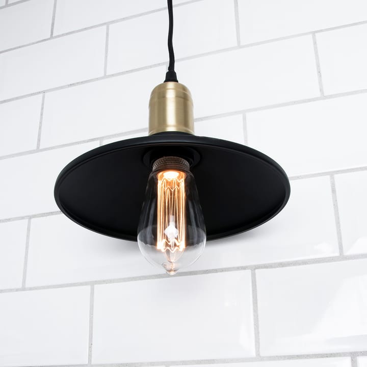 Disc hanglamp mini, Matzwart-geborsteld messing Globen Lighting
