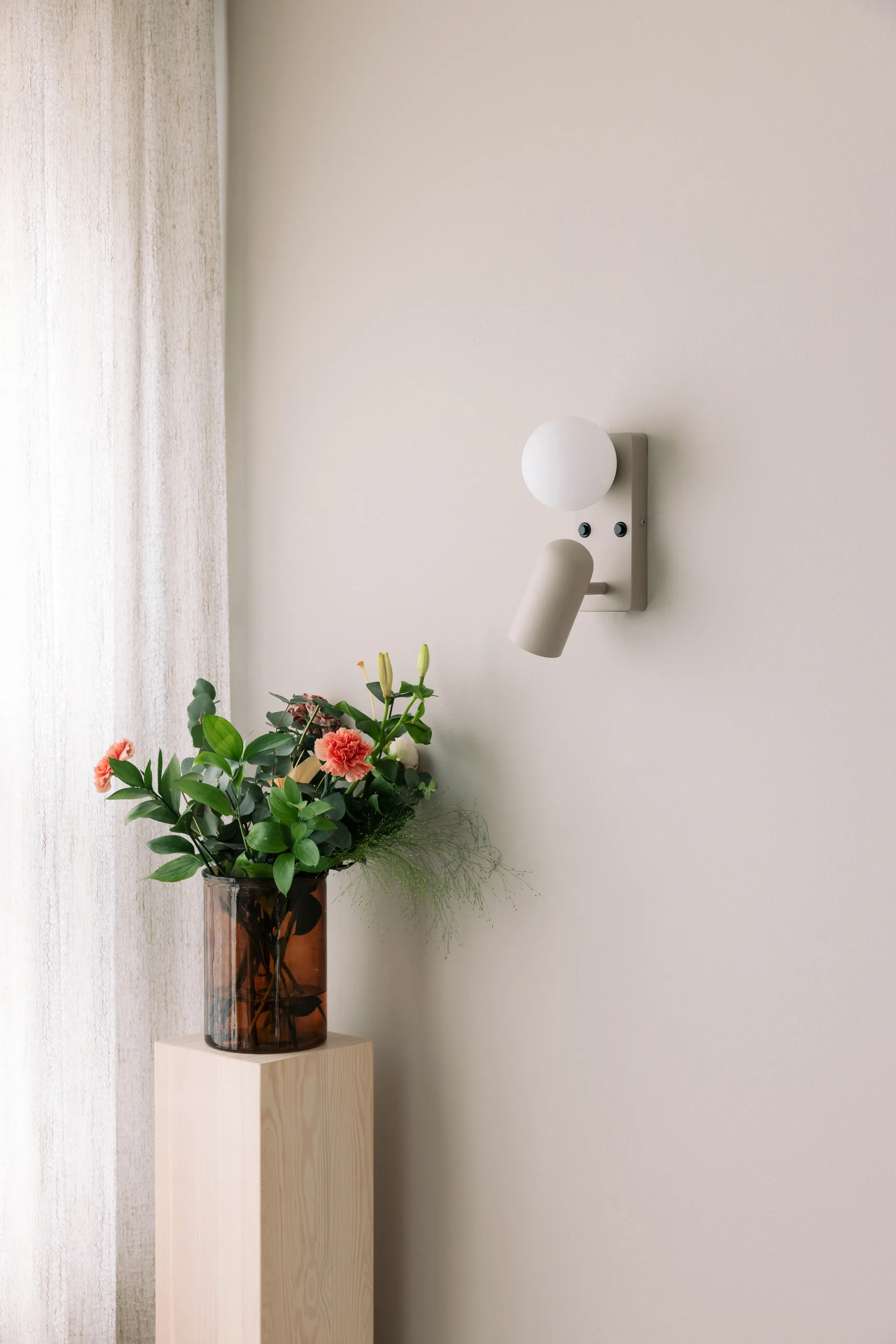 Doppio wandlamp, Beige Globen Lighting