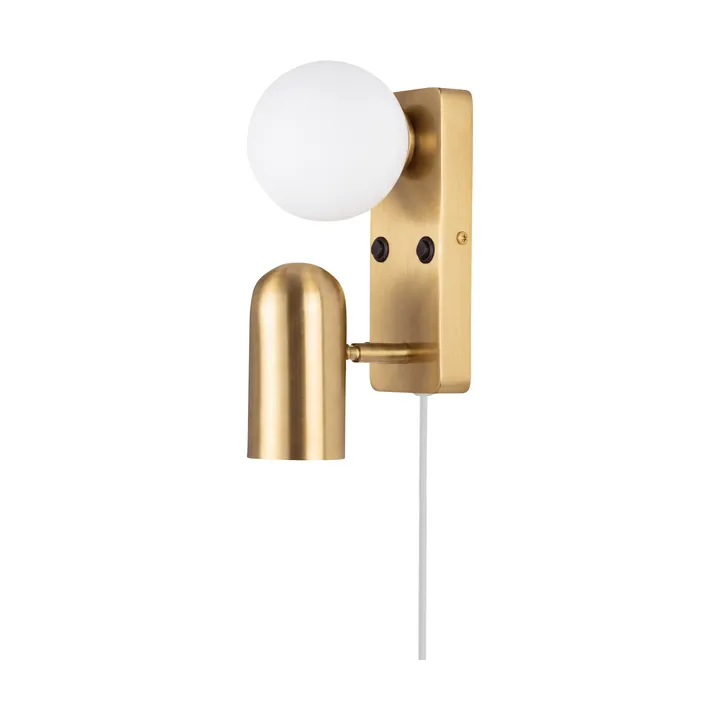 Doppio wandlamp - geborsteld messing - Globen Lighting