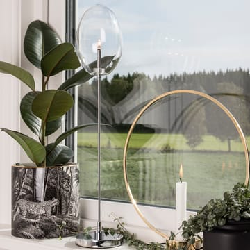 Drops tafellamp - chroom, helder glas - Globen Lighting