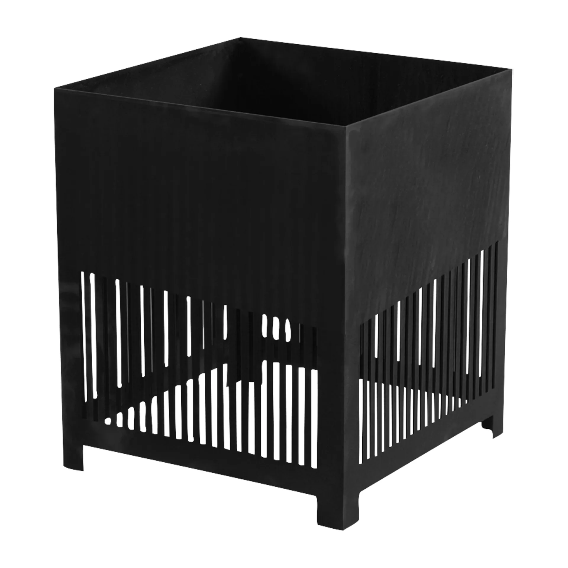 Falsterbo vloerlamp/bloempot 40 cm, Zwart Cortenstaal Globen Lighting