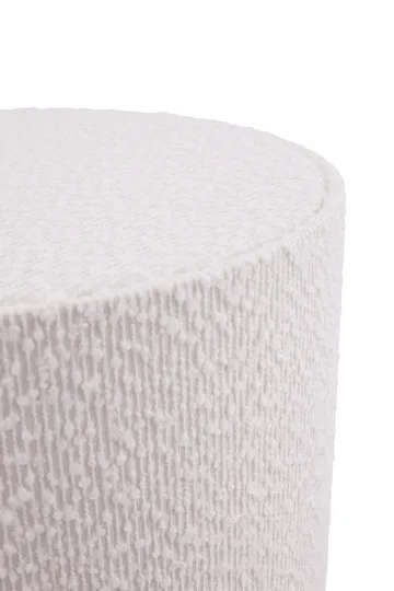 Florian vloerlamp - Wit bouclé/beige, Ø30x80 cm - Globen Lighting