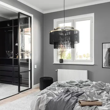 Frans plafondlamp - zwart, messing - Globen Lighting