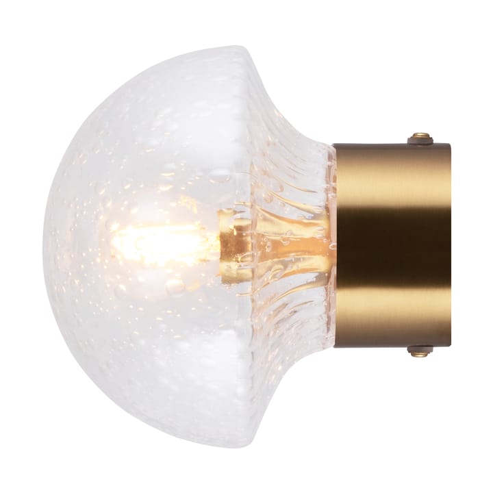 Fungo plafondlamp Ø16 cm, Helder-geborsteld messing Globen Lighting