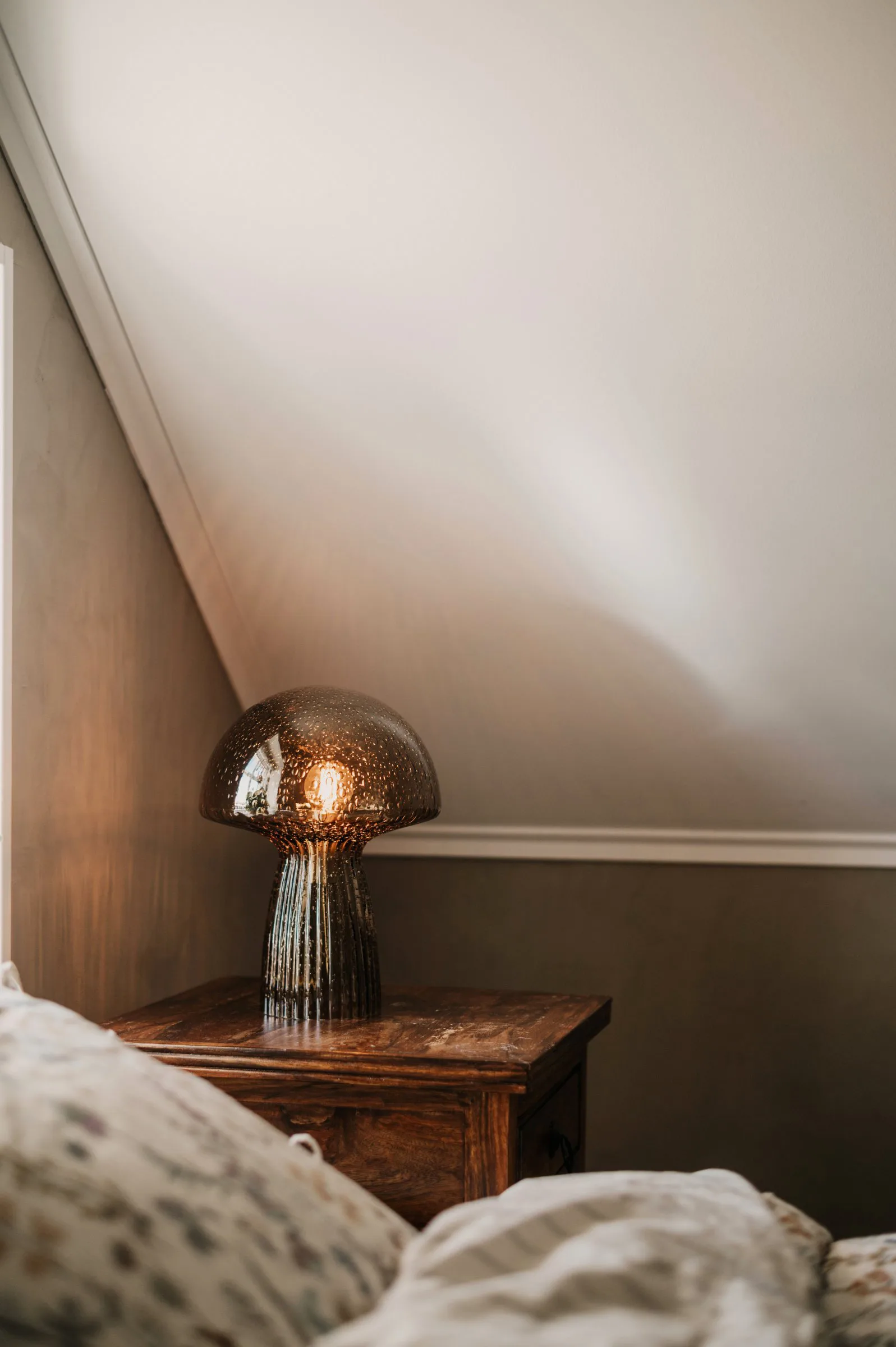 Fungo tafellamp Special Edition bruin, 30 cm Globen Lighting