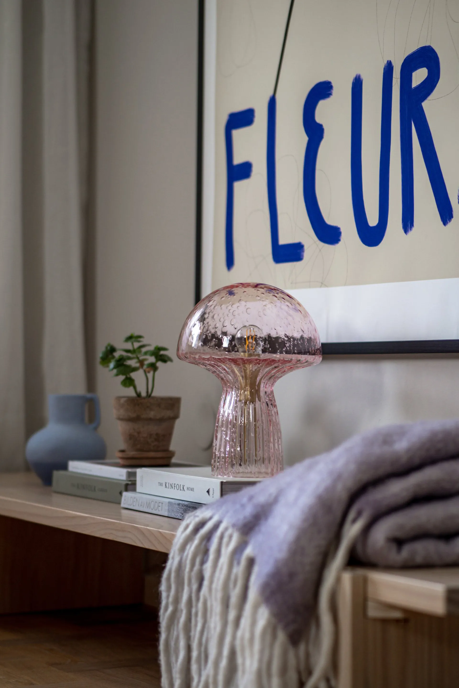 Fungo tafellamp Special Edition Roze, 30 cm Globen Lighting