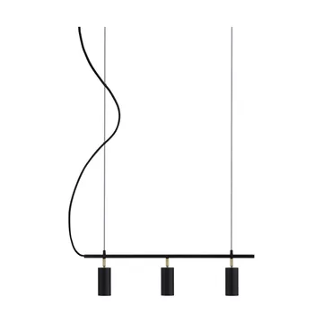 Hubble 3 Long plafondlamp - Zwart - Globen Lighting