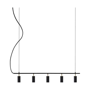 Hubble 5 Long plafondlamp - Zwart - Globen Lighting