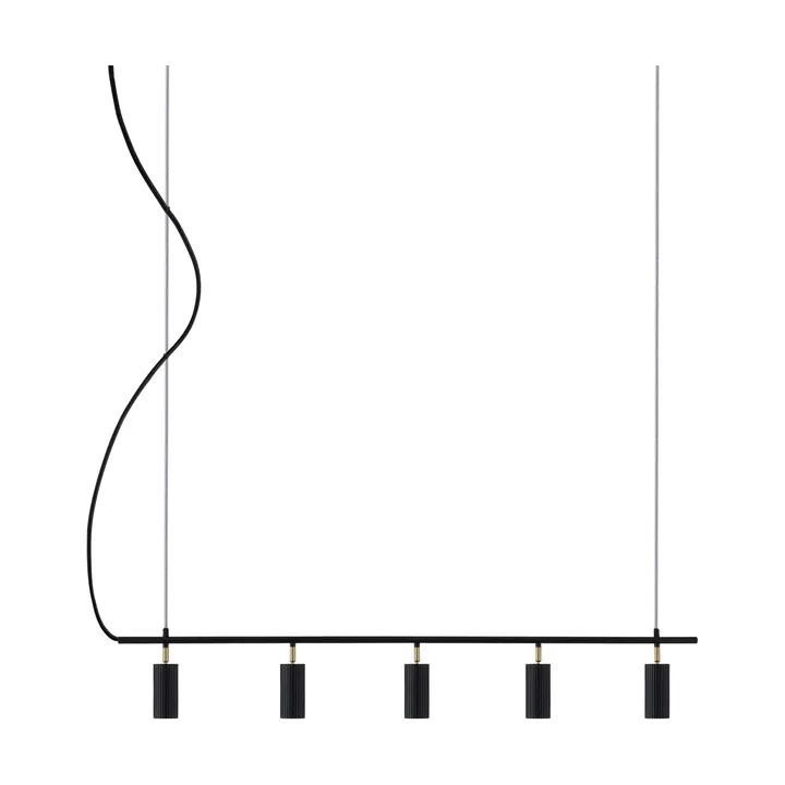 Hubble 5 Long plafondlamp - Zwart - Globen Lighting