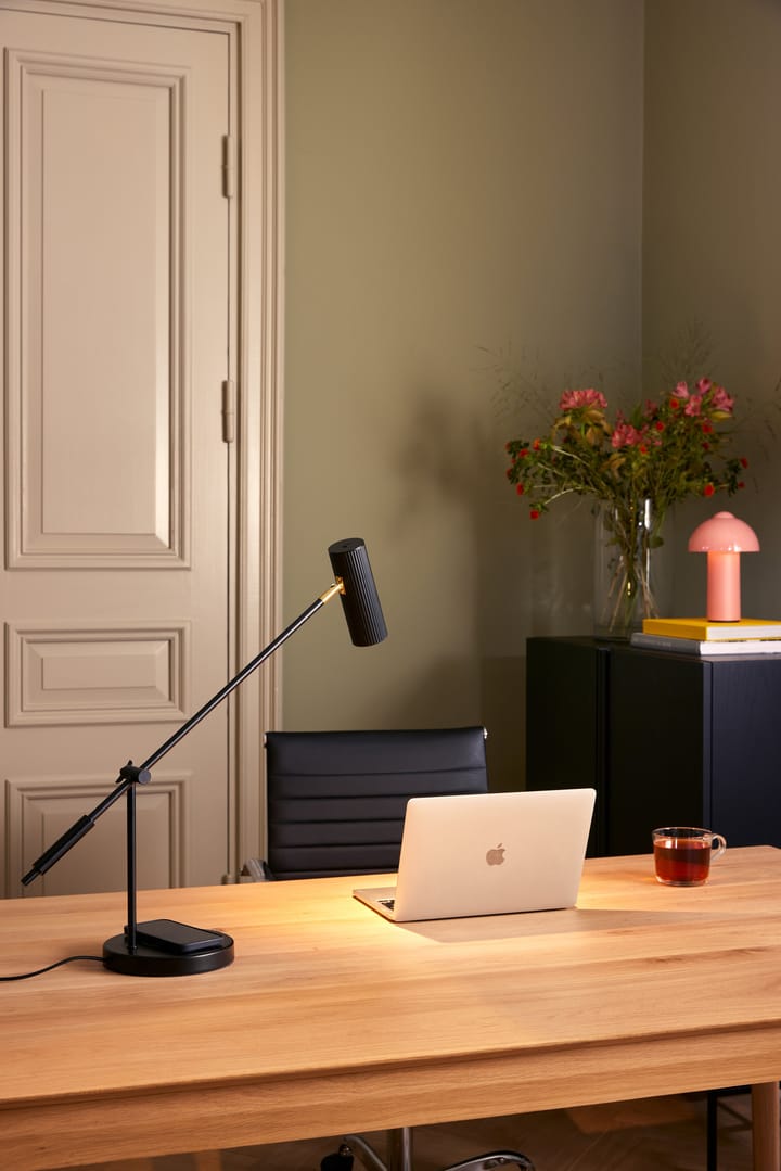 Hubble Read tafellamp met draadloos opladen, Zwart Globen Lighting