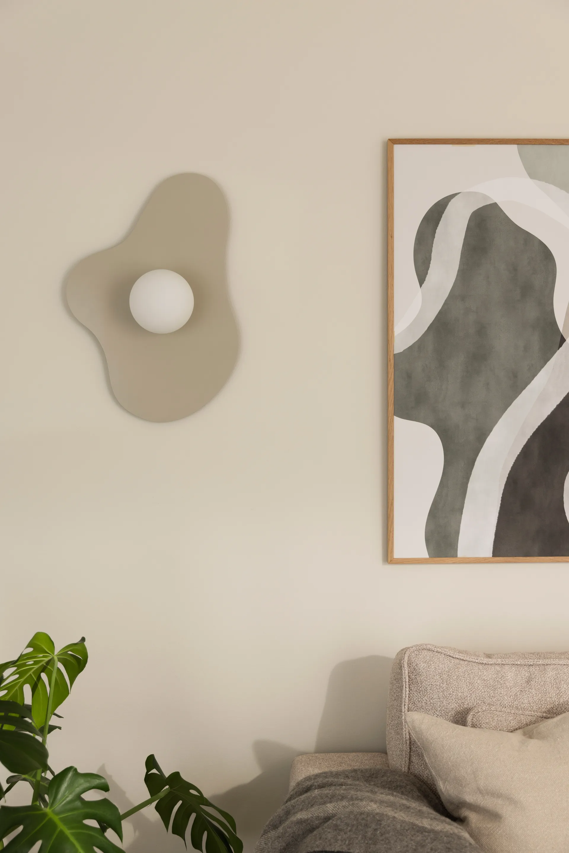 Illusion wandlamp/plafond 60 cm, Beige Globen Lighting