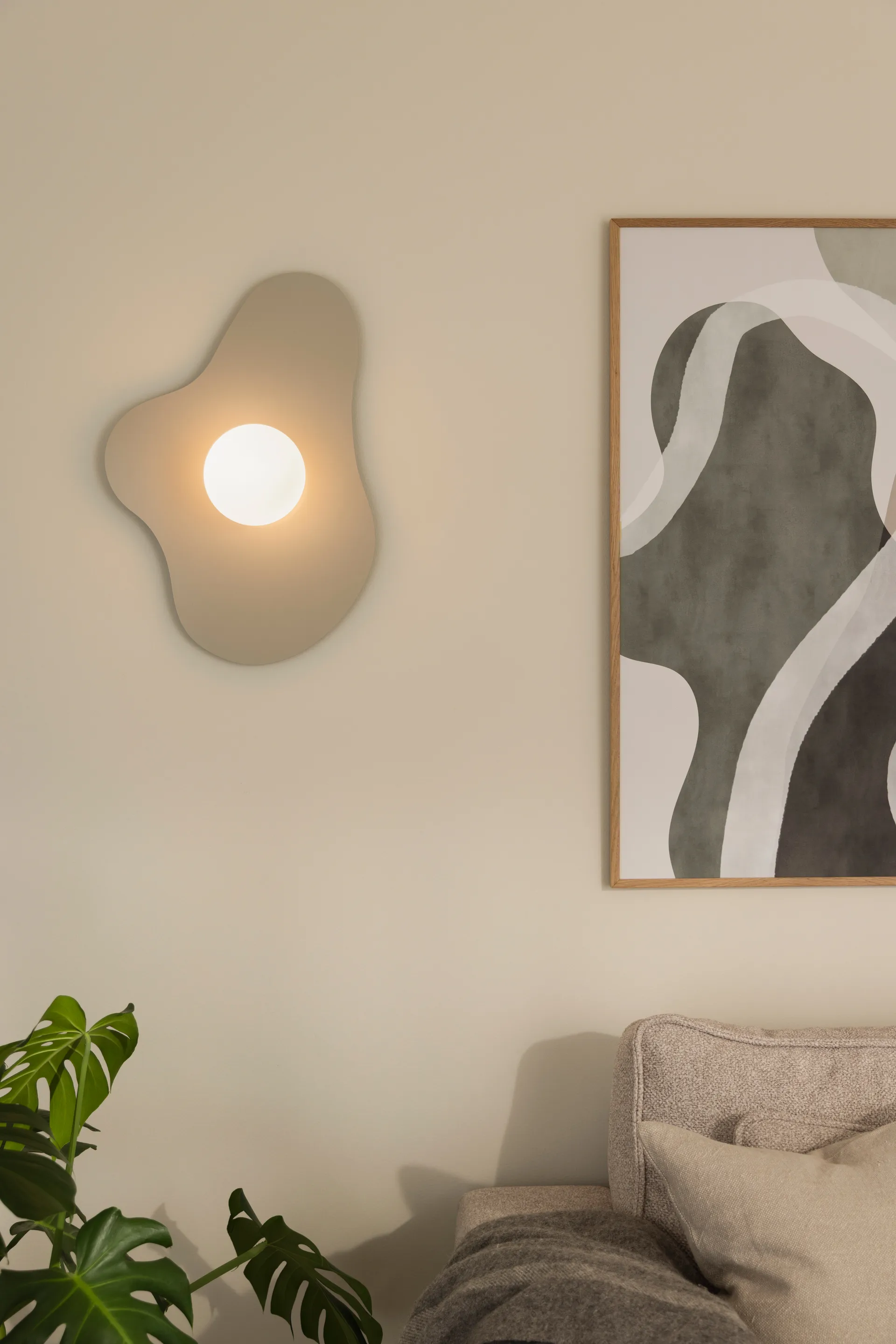 Illusion wandlamp/plafond 60 cm, Beige Globen Lighting
