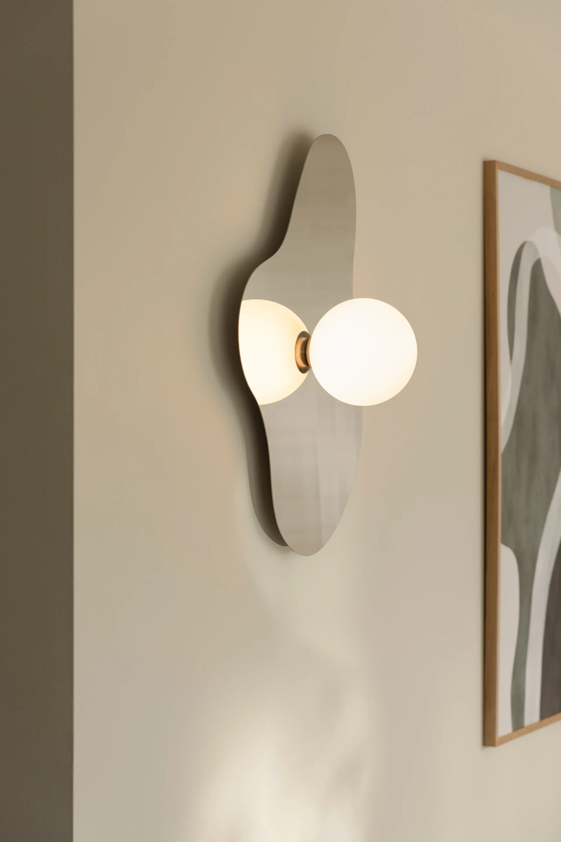 Illusion wandlamp/plafond 60 cm, Chroom Globen Lighting