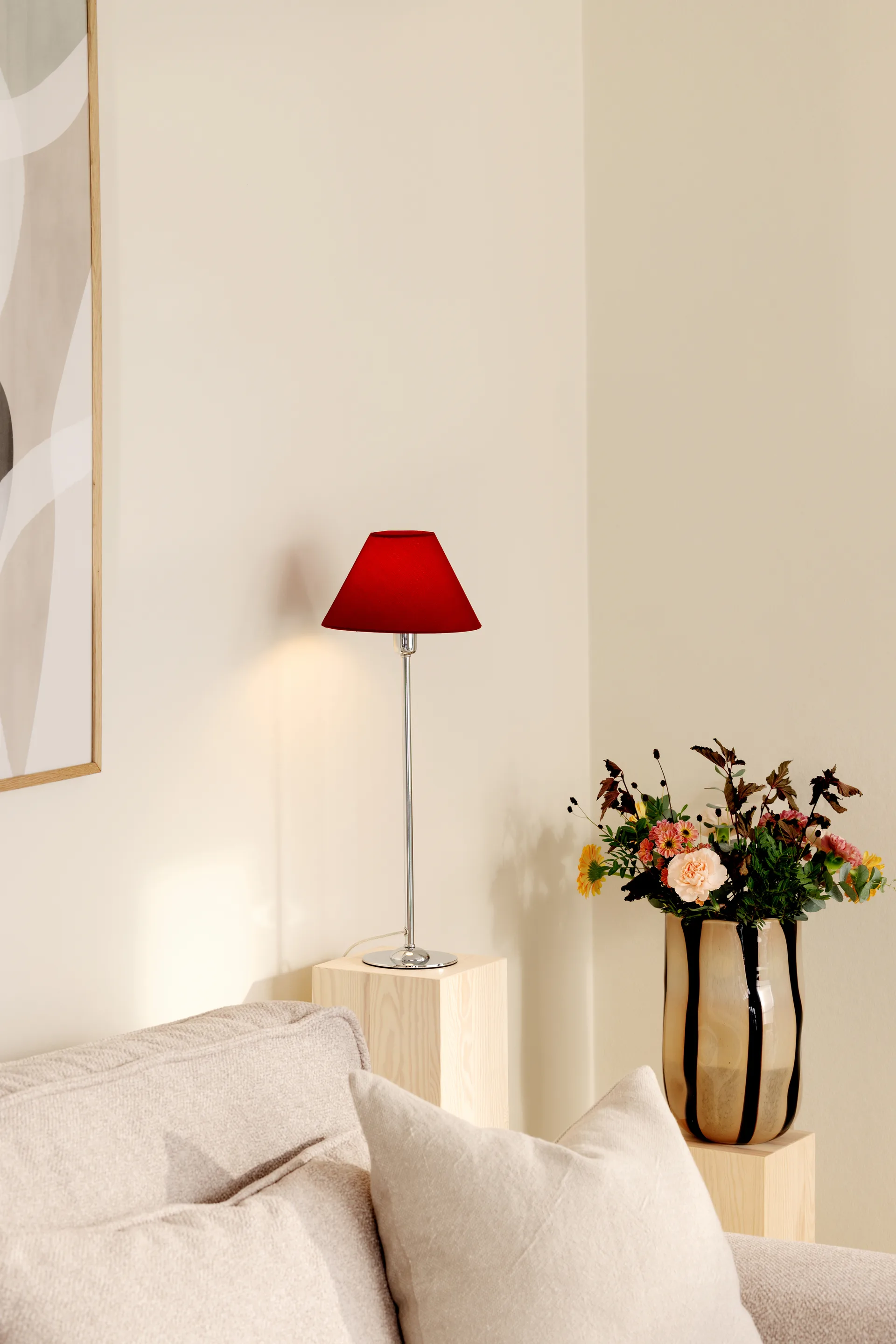 Iris 20 lampenkap, Bordeaux Globen Lighting