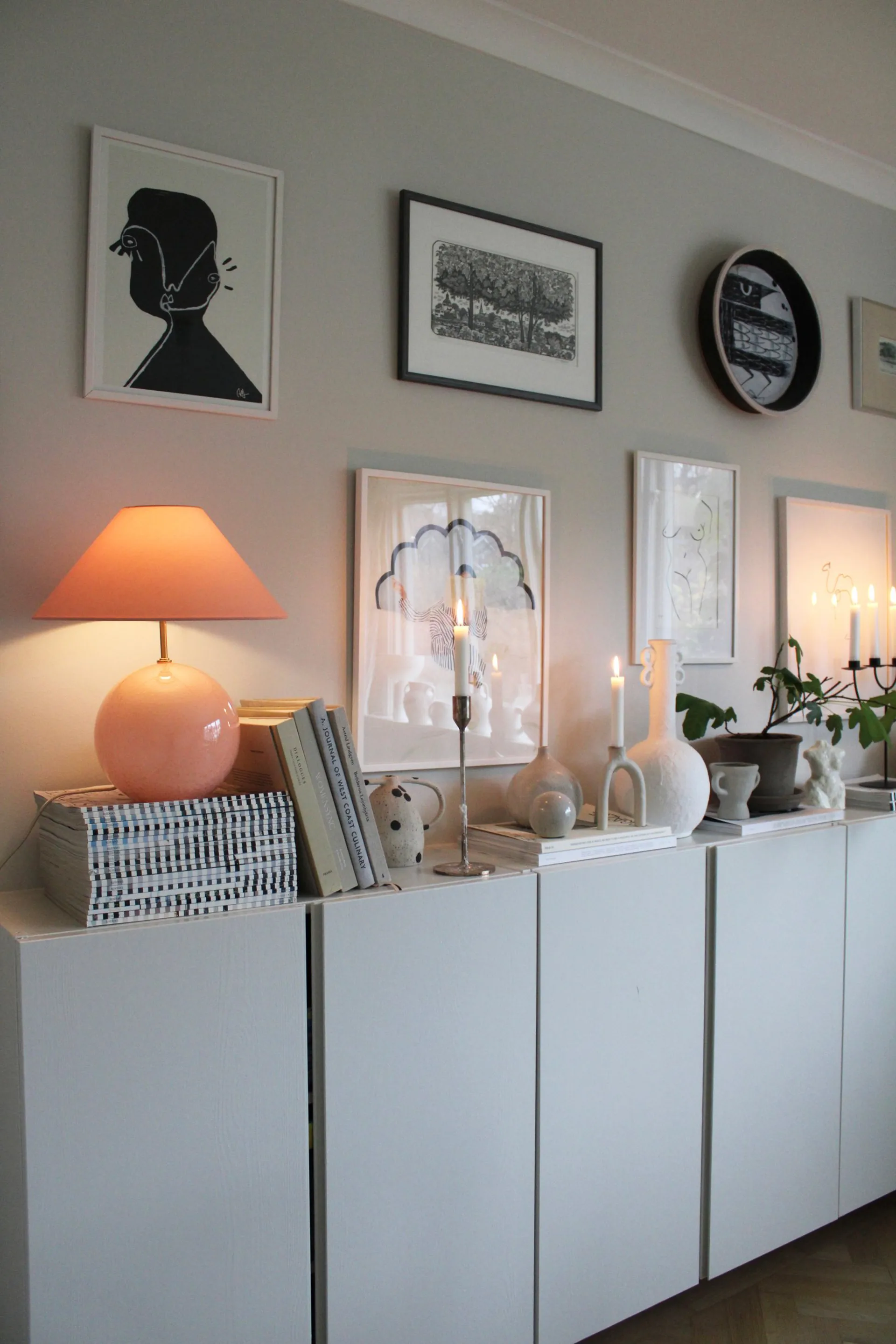 Iris 35 tafellamp 39 cm, Blush Globen Lighting