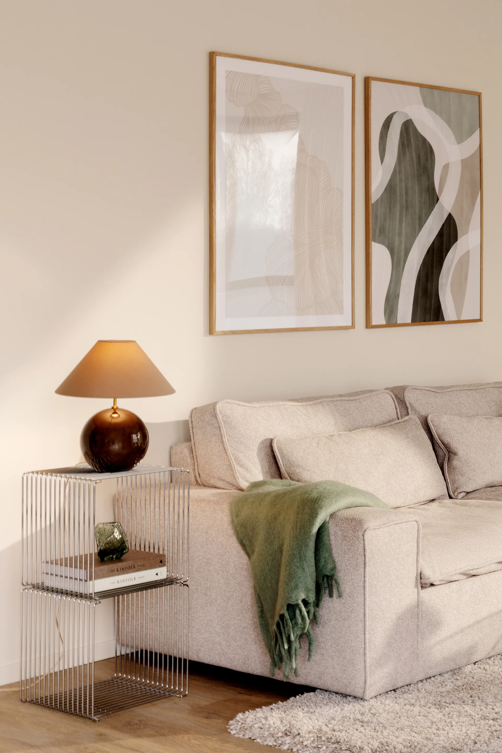 Iris 35 tafellamp 39 cm, Mocha Globen Lighting