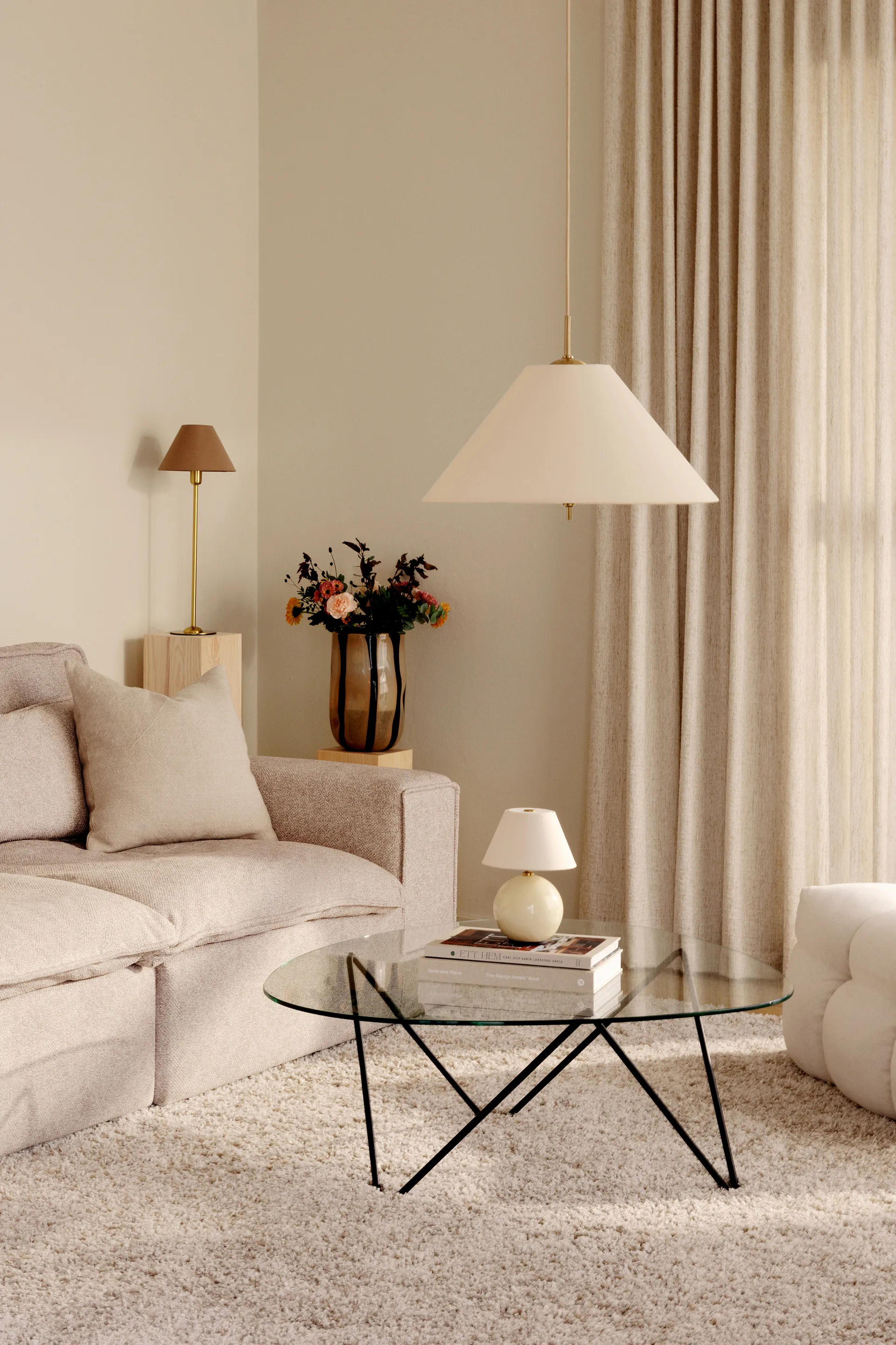 Iris hanglamp 50, Crème Globen Lighting