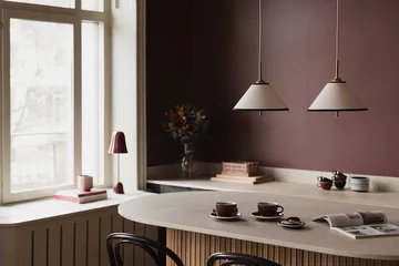 Iris pendel 25 - Crème-noir (wit-goudkleurig) - Globen Lighting