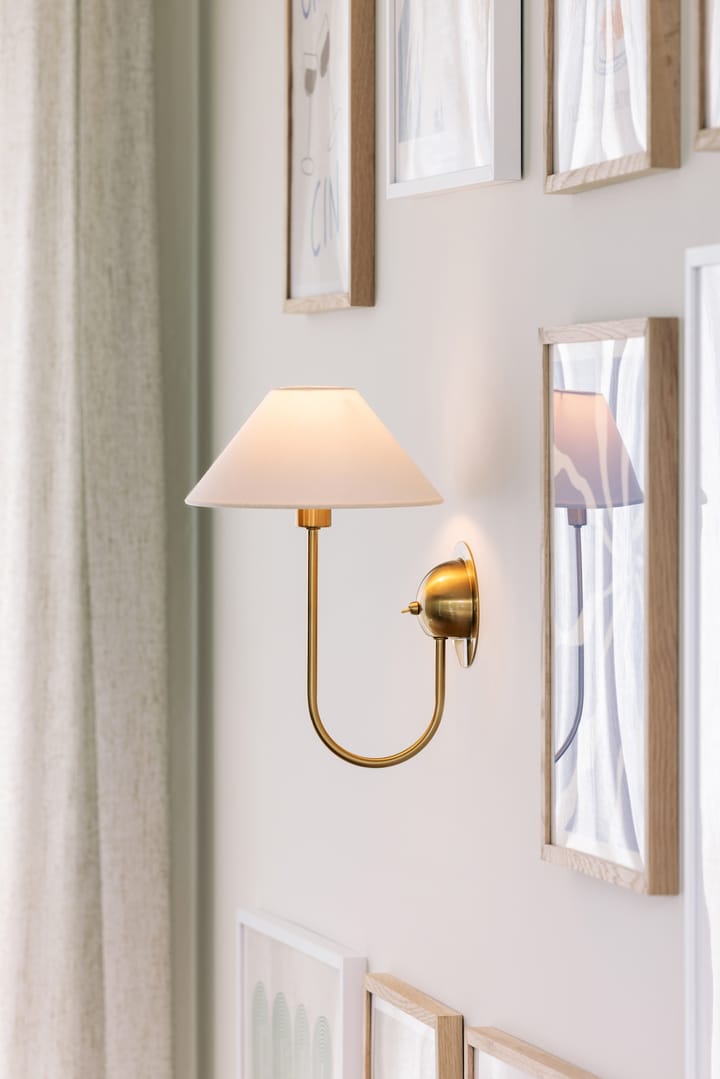 Iris wandlamp, Crème Globen Lighting