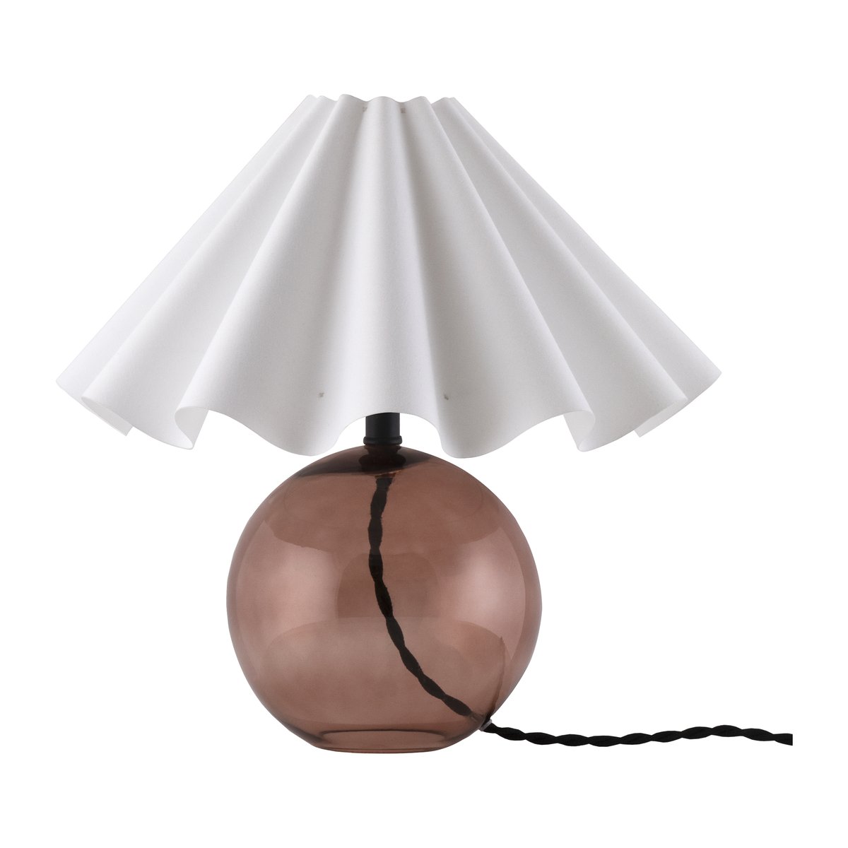 Globen Lighting Judith tafellamp Ø30 cm Bruin-wit
