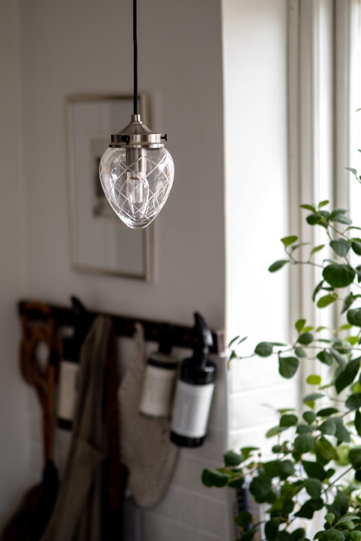 Juni hanglamp, Antiekstaal-helder, 11 Globen Lighting