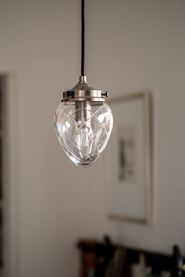 Juni hanglamp - Antiekstaal-helder, 11 - Globen Lighting