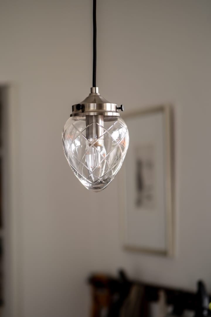 Juni hanglamp, Antiekstaal-helder, 11 Globen Lighting