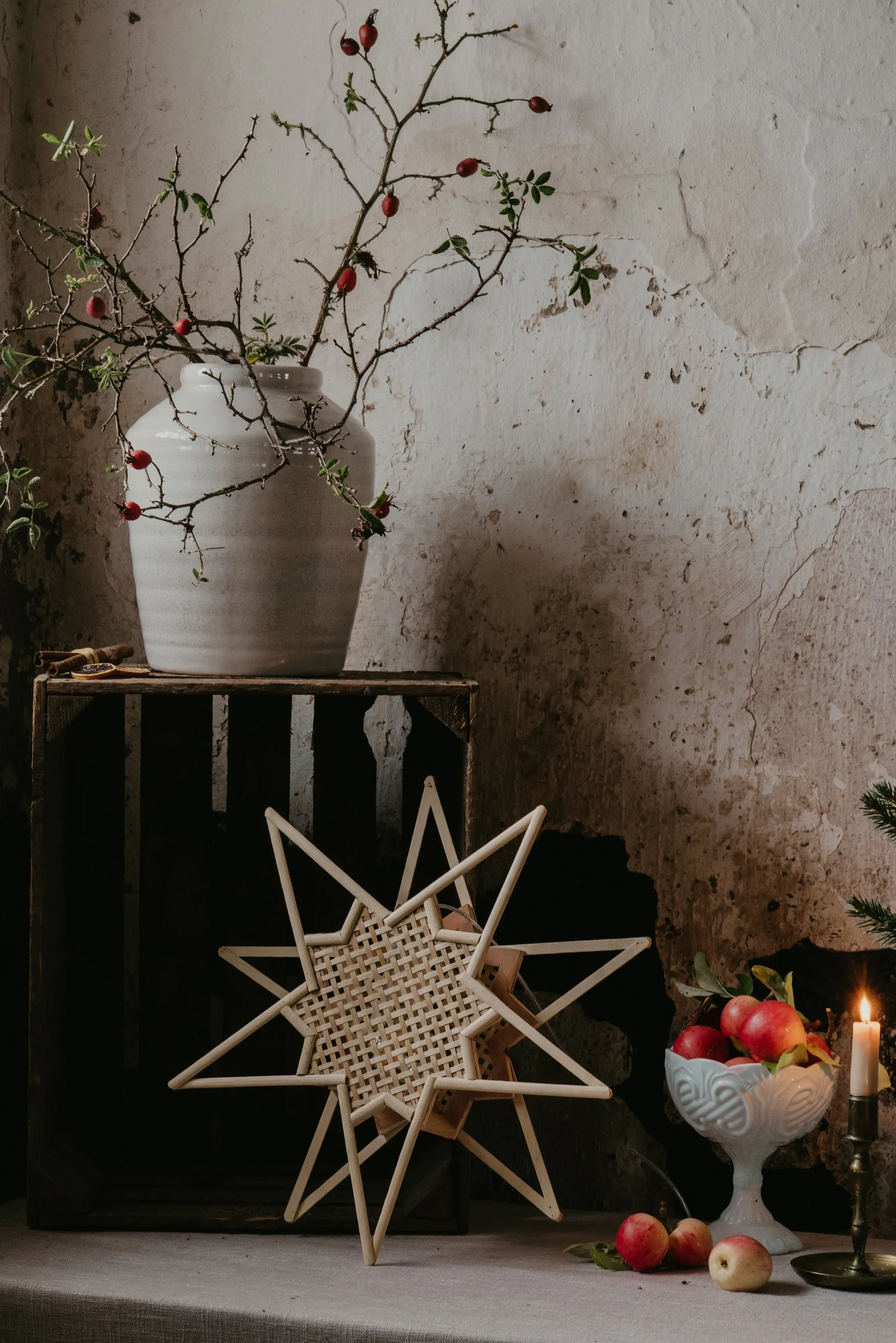 Karin adventsster Ø45 cm, Natuur Globen Lighting