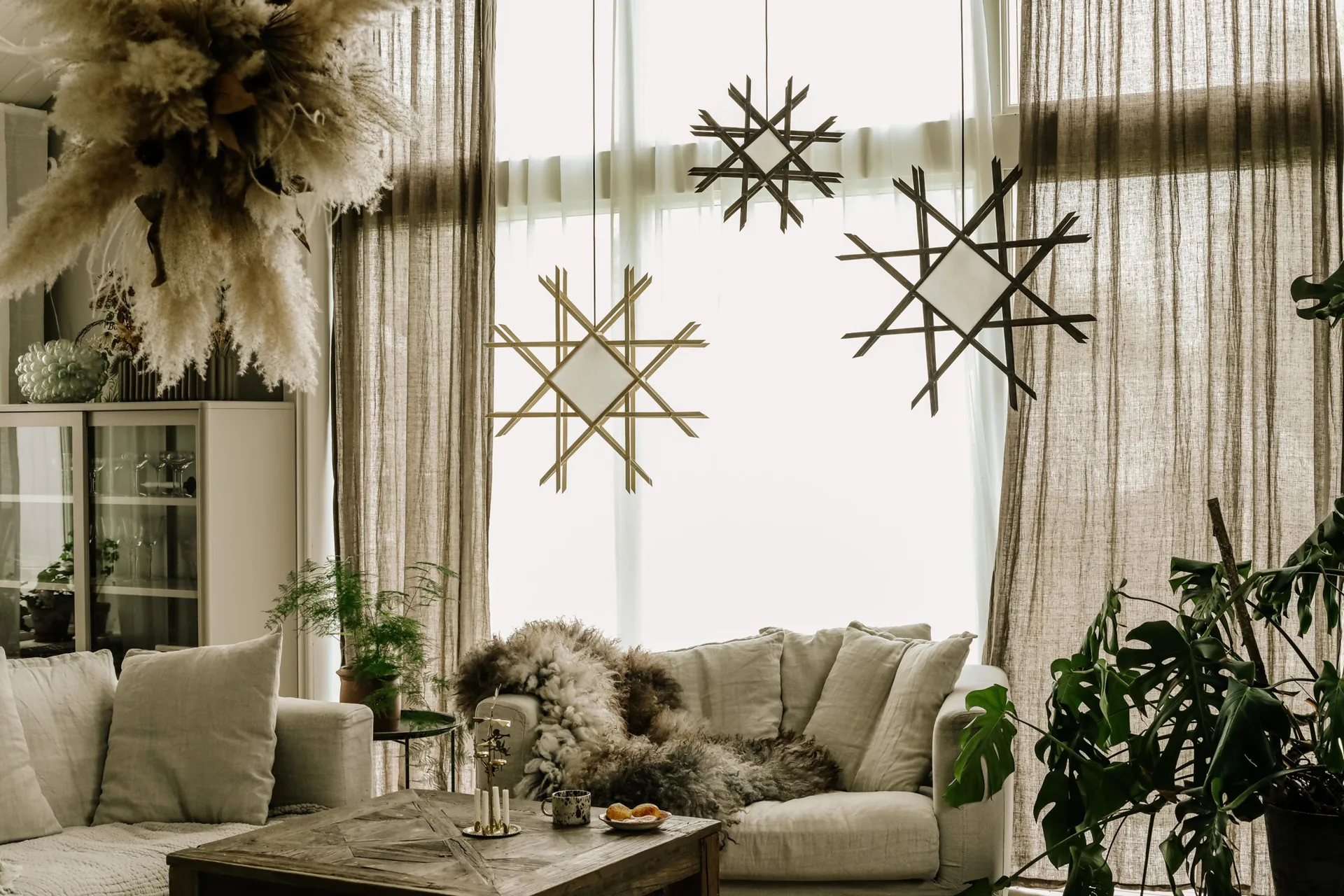 Lea 45 kerstster, Bruin Globen Lighting